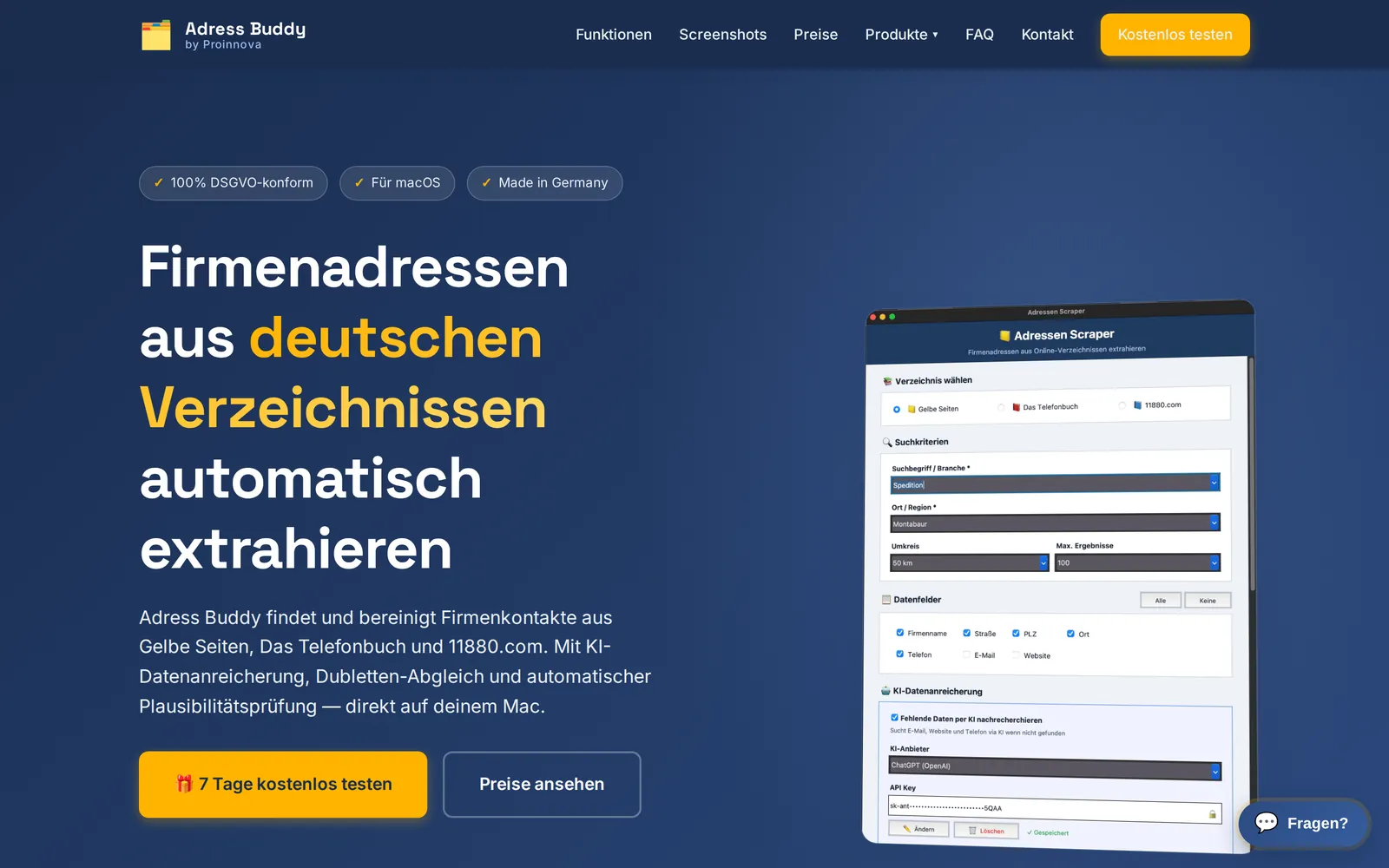 Adress Buddy – Screenshot